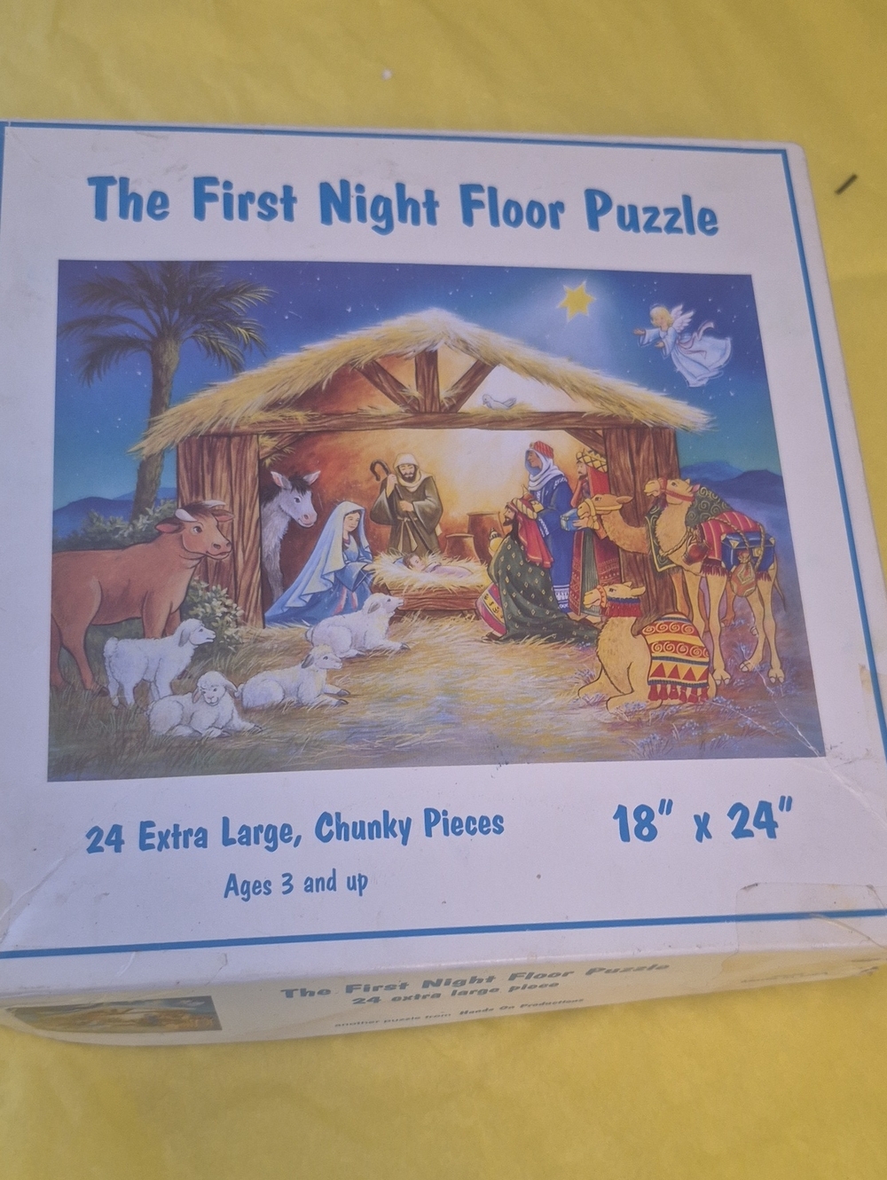 The First Night Floor Puzzle - Nativity Scene (Blue)